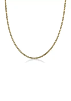 Buy ⌛ Stainless Steel 4 Millimeter Round Box Chain Necklace with Gold Tone Ion Plating, 24 Inch by Belk & Co. ❤️ -DealsBelk & Co. Store Belk 10702