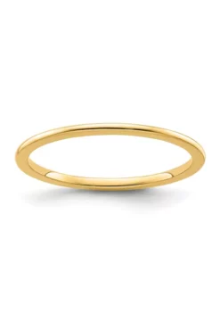 Cheapest ✨ 10K Gold 1.2mm Half Round Stackable Band by Belk & Co. ✔️ -DealsBelk & Co. Store Belk 10717