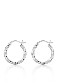 Best Pirce ๐ Sterling Silver Hoop Earrings by Belk & Co. ๐งจ