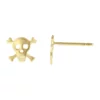 Best deal ⭐ 14KY SKULL POST EARRING by Belk & Co. 🔥