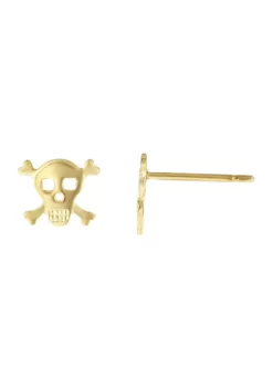 Best deal ⭐ 14KY SKULL POST EARRING by Belk & Co. 🔥