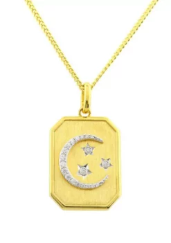 Flash Sale ❤️ 1/10 ct. t.w. Diamond Necklace with 18" Curb Chain in Sterling Silver by Belk & Co. ✨ -DealsBelk & Co. Store Belk 10821