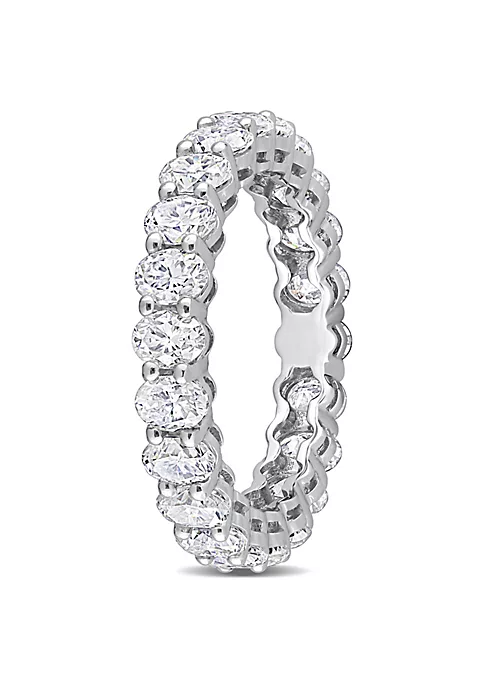 Coupon โ Lab Created Oval Cut Created Moissanite Eternity Ring in 14k White Gold by Belk & Co. ๐ 2 Coupon โ Lab Created Oval Cut Created Moissanite Eternity Ring in 14k White Gold by Belk & Co. ๐ - Image 2