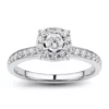 Wholesale 🧨 1/2 ct. t.w. Diamond Engagement Ring in 10K White Gold by Belk & Co. 🎁