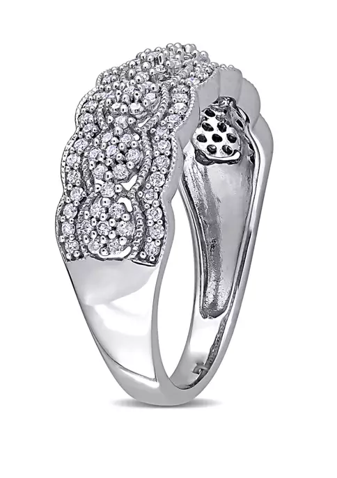 Deals 😀 Diamond Vintage Anniversary Band in 10K White Gold by Belk & Co. 🌟 2 Deals 😀 Diamond Vintage Anniversary Band in 10K White Gold by Belk & Co. 🌟 - Image 2