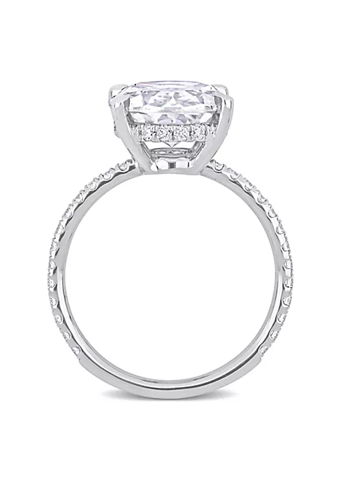 Promo 🎉 Lab Created Created Moissanite Engagement Ring in 10k White Gold by Belk & Co. ✨ 3 Promo 🎉 Lab Created Created Moissanite Engagement Ring in 10k White Gold by Belk & Co. ✨ - Image 3