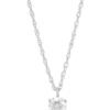 Flash Sale 🌟 1/4 ct. t.w. Diamond Solitaire Necklace in 14K White Gold with 18" Rope Chain by Belk & Co. 😀