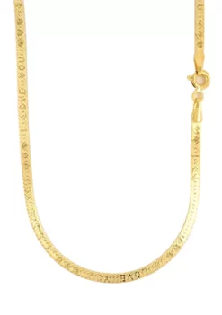 Flash Sale 🤩 Herringbone Chain in 10K Yellow Gold by Belk & Co. ✔️ -DealsBelk & Co. Store Belk 1101