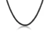 Best Sale ✨ Stainless Steel 4 Millimeter Foxtail Chain Necklace with Black Ion Plating and Push Lock, 22 Inch by Belk & Co. 🎁