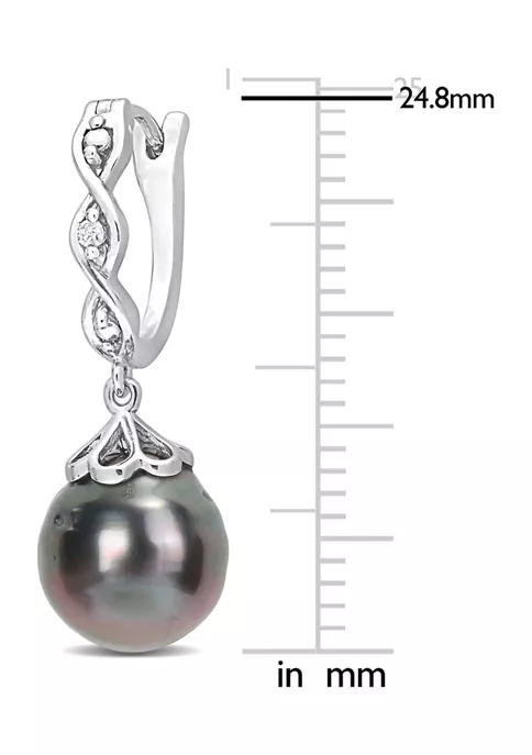 Best reviews of ๐ 8-9mm Black Tahitian Cultured Pearl and Diamond Accent Infinity Huggie Earrings in Sterling Silver by Belk & Co. ๐ 3 Best reviews of ๐ 8-9mm Black Tahitian Cultured Pearl and Diamond Accent Infinity Huggie Earrings in Sterling Silver by Belk & Co. ๐ - Image 3