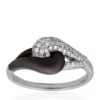 Discount 😍 0.20 ct. t.w. Diamond and Black Rhodium Fig Ring in Sterling Silver by Belk & Co. ✔️