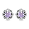 Best reviews of 🔥 1.5 ct. t.w. Amethyst and White Topaz Flower Earrings, Sterling Silver by Belk & Co. 🤩