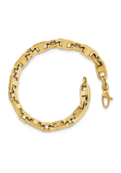 Best reviews of 🔔 Mens 14K Yellow Gold Fancy Link Bracelet by Belk & Co. 😉 -DealsBelk & Co. Store Belk 11067