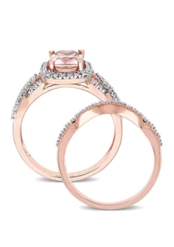 Wholesale ๐ 2 Piece 1.33 ct. t.w. Morganite and 1/4 ct. t.w. Diamond Crossover Bridal Ring Set in 10k Rose Gold by Belk & Co. โจ 6 Wholesale ๐ 2 Piece 1.33 ct. t.w. Morganite and 1/4 ct. t.w. Diamond Crossover Bridal Ring Set in 10k Rose Gold by Belk & Co. โจ -DealsBelk & Co. Store Belk 111