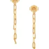 Hot Sale 🥰 Paperclip Chain Earrings in 10K Yellow Gold by Belk & Co. 🛒