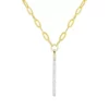 Top 10 👏 1/8 ct. t.w. Diamond Drop Necklace in 10K Yellow Gold by Belk & Co. ⭐