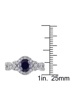 Best Pirce 😍 Lab Created 2 1/10 CT TGW Created Blue and Created White Sapphire Crossover Twist Ring in Sterling Silver by Belk & Co. 🌟 6 Best Pirce 😍 Lab Created 2 1/10 CT TGW Created Blue and Created White Sapphire Crossover Twist Ring in Sterling Silver by Belk & Co. 🌟 -DealsBelk & Co. Store Belk 11153