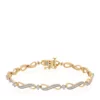 Budget 🔔 0.25 ct. t.w. Diamond Bracelet in 10K Yellow Gold by Belk & Co. 🎁