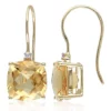 Wholesale 😀 10k Yellow Gold Citrine and Diamond Earrings by Belk & Co. 🧨