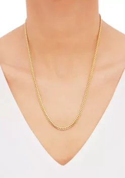 Deals 🎉 3.5 Millimeter Cuban Chain Necklace in Sterling Silver by Belk & Co. 🥰 -DealsBelk & Co. Store Belk 11187