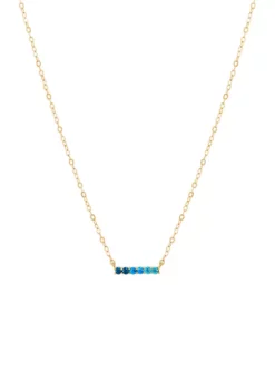 Discount ๐ Swiss Blue Topaz Necklace in 10K Yellow Gold by Belk & Co. ๐ฅ