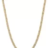 Hot Sale 🧨 Men's 14K Yellow Gold 5.25 Millimeter Concave Anchor Chain Necklace by Belk & Co. 😍