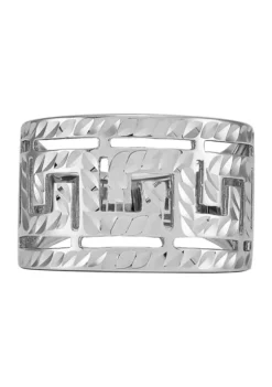 Outlet ❤️ Wide Greek Design Band in Sterling Silver by Belk & Co. ✨ -DealsBelk & Co. Store Belk 11239