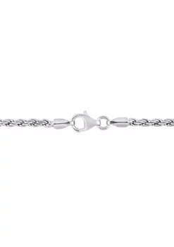 Buy ❤️ 2.2MM Rope Chain Bracelet in Sterling Silver, 7.5" by Belk & Co. 🤩 -DealsBelk & Co. Store Belk 11251