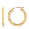 Buy 🥰 Hoop Earrings in 14K Yellow Gold by Belk & Co. 🛒