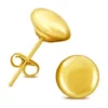 Wholesale ⌛ 14K Yellow Gold Button Ball Stud Earrings (7 Millimeter) by Belk & Co. ✔️