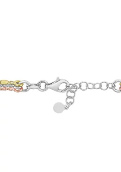 Deals 🧨 Multi-Strand Bracelet in 3-Tone 18k Gold Plated Sterling Silver by Belk & Co. 🧨 -DealsBelk & Co. Store Belk 11275