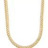 Wholesale 😉 5 Millimeter Flat Wire Cuban Chain Necklace in 10K Yellow Gold by Belk & Co. 🔔