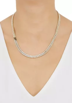 Wholesale 😉 5 Millimeter Flat Wire Cuban Chain Necklace in 10K Yellow Gold by Belk & Co. 🔔 -DealsBelk & Co. Store Belk 11281