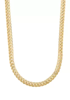 Wholesale 😉 5 Millimeter Flat Wire Cuban Chain Necklace in 10K Yellow Gold by Belk & Co. 🔔 -DealsBelk & Co. Store Belk 11282