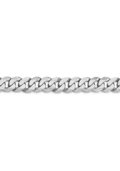 Hot Sale 😍 Men's 14K White Gold 7.25 Millimeter Beveled Curb Chain Necklace by Belk & Co. 🥰 -DealsBelk & Co. Store Belk 11297