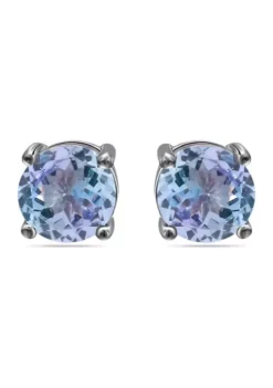 Deals 🔔 1 ct. t.w. Tanzanite Stud Earrings in Sterling Silver by Belk & Co. 🤩