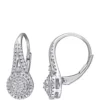 Flash Sale 🥰 1/4 ct. t.w. Diamond Halo Drop Earrings in Sterling Silver by Belk & Co. 🎁