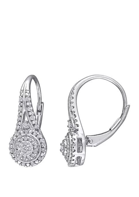 Flash Sale ๐ฅฐ 1/4 ct. t.w. Diamond Halo Drop Earrings in Sterling Silver by Belk & Co. ๐ 1 Flash Sale ๐ฅฐ 1/4 ct. t.w. Diamond Halo Drop Earrings in Sterling Silver by Belk & Co. ๐