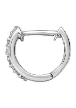 Promo 🎁 1/10 ct. t.w. Diamond Huggie Earrings in Rhodium-plated Sterling Silver by Belk & Co. 😀 6 Promo 🎁 1/10 ct. t.w. Diamond Huggie Earrings in Rhodium-plated Sterling Silver by Belk & Co. 😀 -DealsBelk & Co. Store Belk 11309