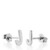 Deals 🧨 Sterling Silver J Initial Earrings by Belk & Co. 😉
