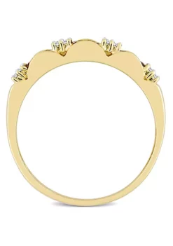 Brand new 👍 Garnet and Diamond Accent Eternity Ring in 10k Yellow Gold by Belk & Co. ⌛ -DealsBelk & Co. Store Belk 11341