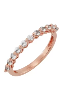 Coupon ✔️ Created White Sapphire Ring in 10K Rose Gold by Belk & Co. ❤️ -DealsBelk & Co. Store Belk 11365