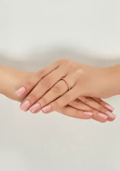 Coupon ✔️ Created White Sapphire Ring in 10K Rose Gold by Belk & Co. ❤️ -DealsBelk & Co. Store Belk 11366