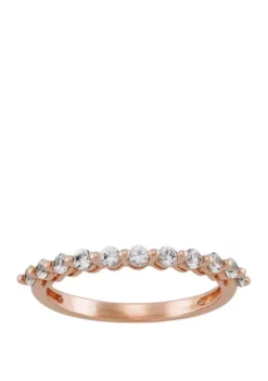 Coupon ✔️ Created White Sapphire Ring in 10K Rose Gold by Belk & Co. ❤️ -DealsBelk & Co. Store Belk 11367