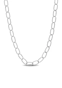 Outlet 👍 Sterling Silver Twisted Rolo Chain Necklace by Belk & Co. ✔️ -DealsBelk & Co. Store Belk 11392