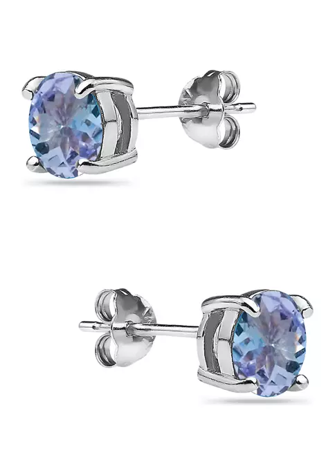 Deals 🔔 1 ct. t.w. Tanzanite Stud Earrings in Sterling Silver by Belk & Co. 🤩 2 Deals 🔔 1 ct. t.w. Tanzanite Stud Earrings in Sterling Silver by Belk & Co. 🤩 - Image 2