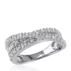 Coupon ✨ Diamond Crossover Ring in Sterling Silver by Belk & Co. 👍