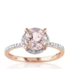 Budget 👏 10k Rose Gold Morganite and Diamond Ring by Belk & Co. 🎉