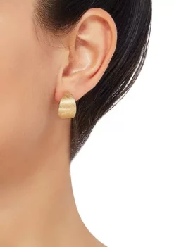 Best deal 🥰 Satpol Glitter Huggie Hoop Earrings in 14k Yellow Gold by Belk & Co. ✨ -DealsBelk & Co. Store Belk 11525