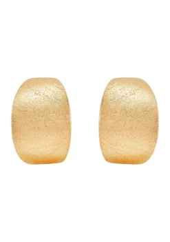 Best deal 🥰 Satpol Glitter Huggie Hoop Earrings in 14k Yellow Gold by Belk & Co. ✨ -DealsBelk & Co. Store Belk 11526